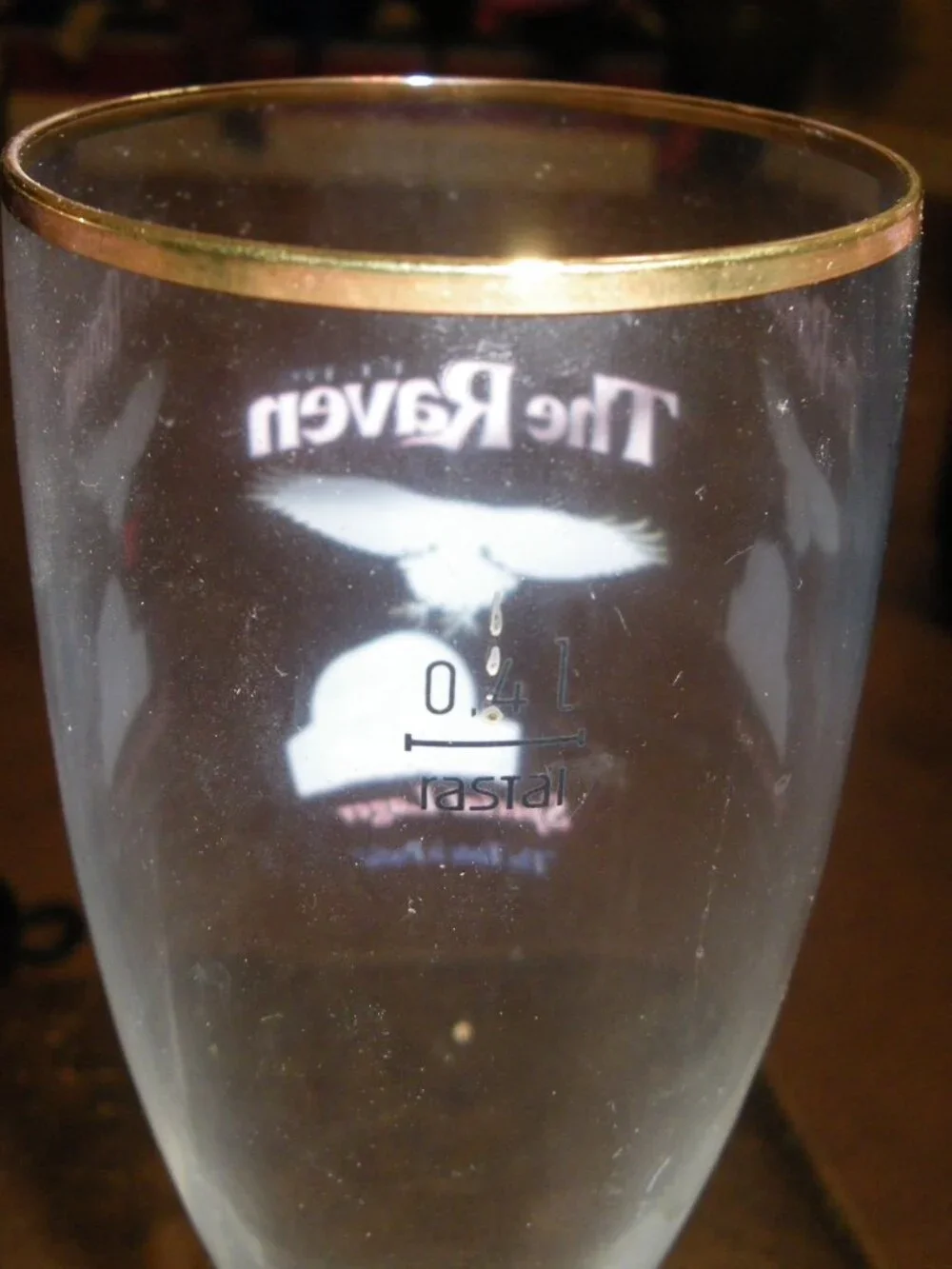 2 Vintage The Raven Special Lager 0.4L Rastal German Beer Tall Bar Glasses